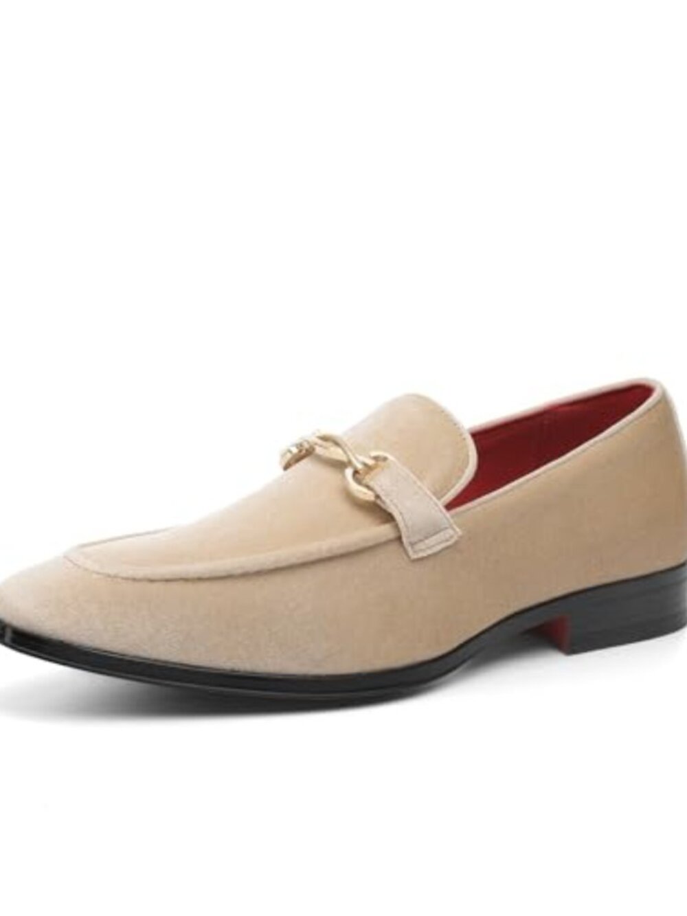 Men's Velvet Horsebit Dress Loafers Slip On Tuxedo Shoes